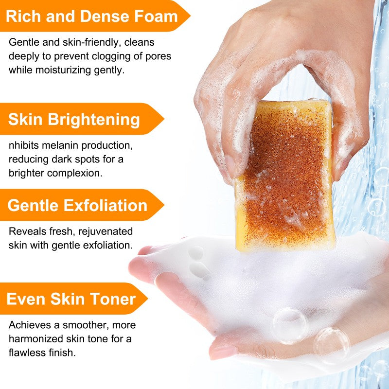 Lemon Turmeric Kojic Acid Soap Bar, Turmeric Face and Body Soap
