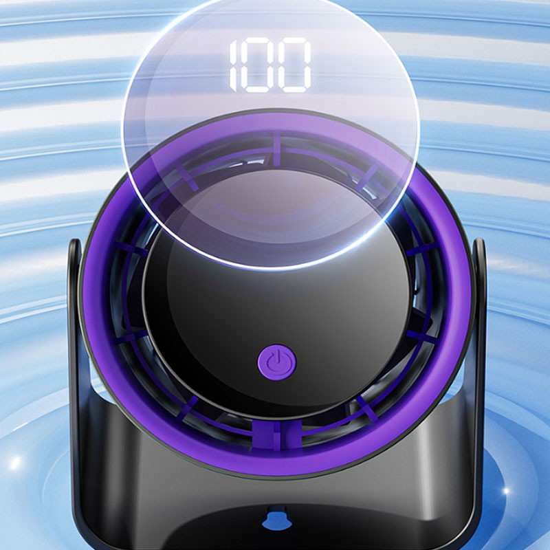 Strong Wind Ultra Quiet Portable Rechargeable Desk USB Fan