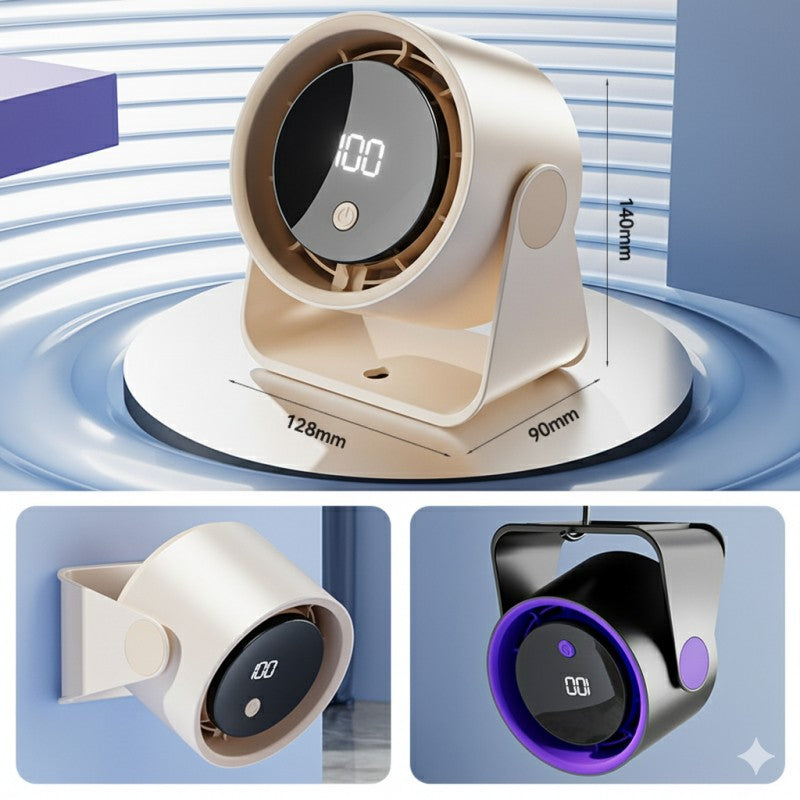 Strong Wind Ultra Quiet Portable Rechargeable Desk USB Fan
