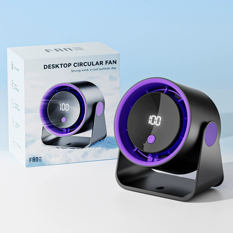 Strong Wind Ultra Quiet Portable Rechargeable Desk USB Fan