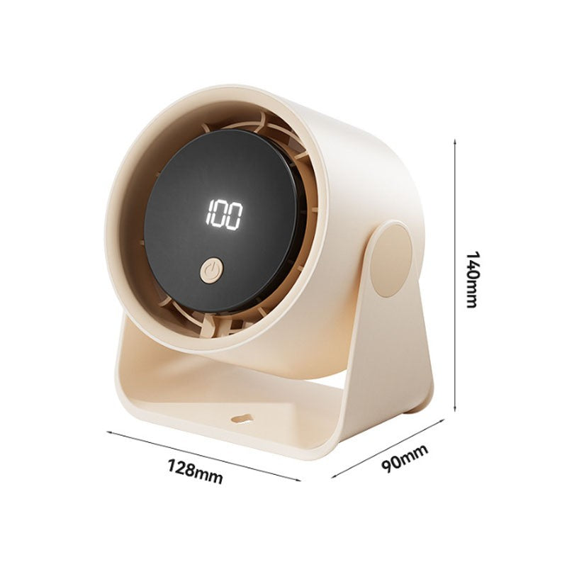 Strong Wind Ultra Quiet Portable Rechargeable Desk USB Fan