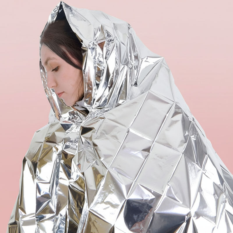 Survival Warm Thermal Blankets Reflective Aluminum Foil Emergency Outdoor Protection