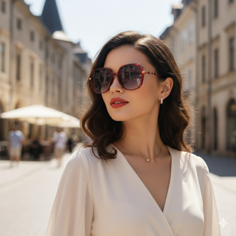 Women's Fashion Sunglasses with UVProtection & Stylish Oversized Frame ﻿ ﻿
