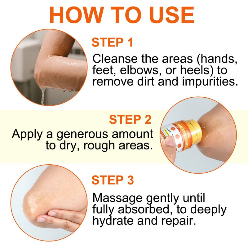 Manuka Honey Cracked Heel Treatment Balm Stick-Deep Moisturizing, Non-Greasy Foot Care