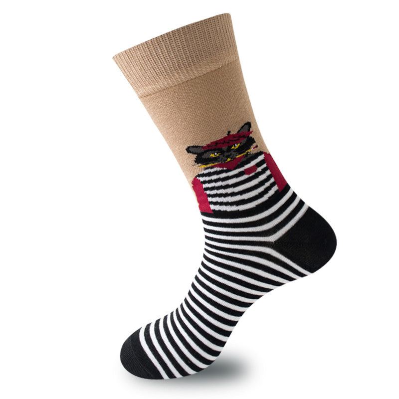 Unisex Animal Trendy Socks Cute Fun Pattern Novelty Mid-Calf Socks