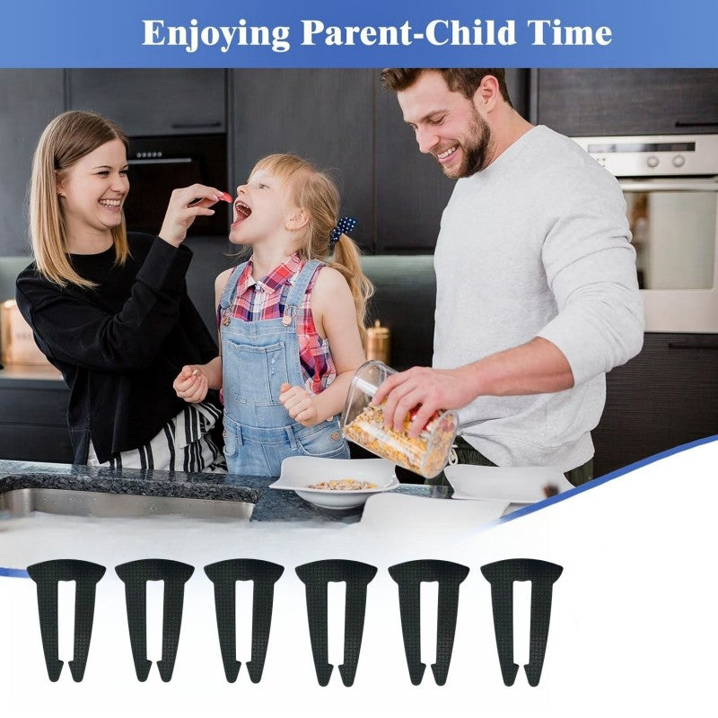 Gas Stove Locks Stove Knob Safety Locks 4 Pcs Black For Home Use