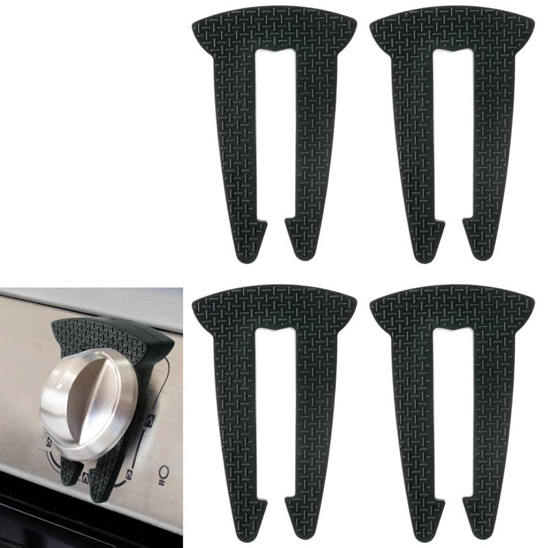 Gas Stove Locks Stove Knob Safety Locks 4 Pcs Black For Home Use