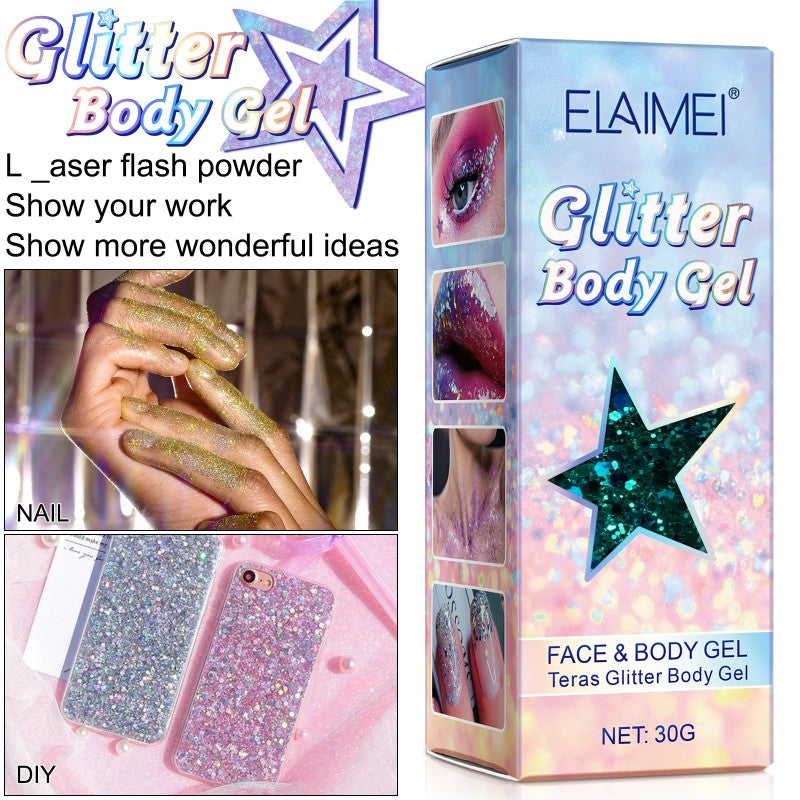 Face Party Glitter Eye Glitter Hair Body Decor Sequins Eyeshadow Glitter Gel
