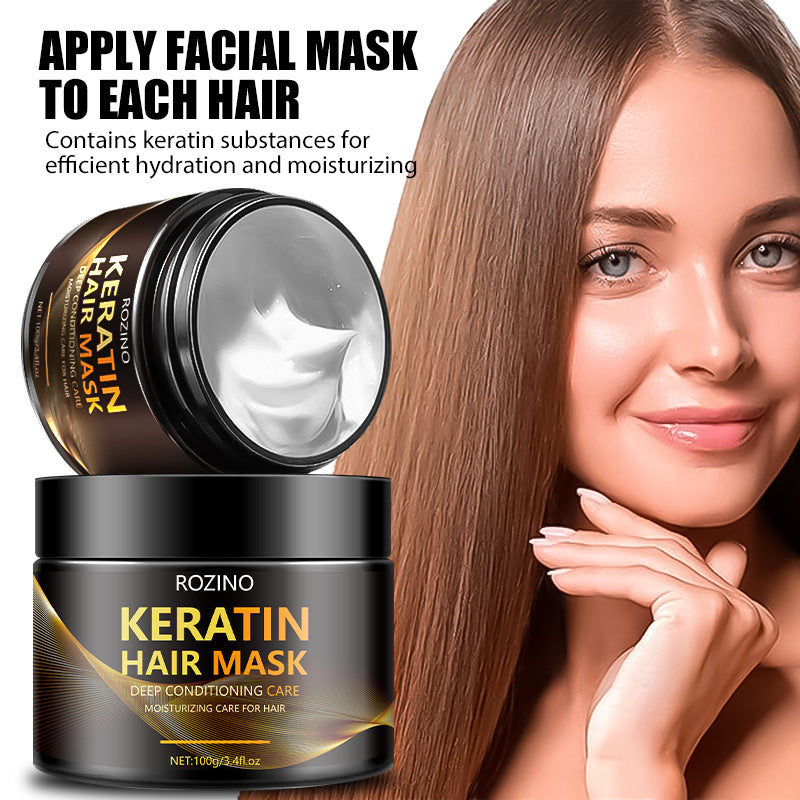 Keratin Hair Treatment Mask Natural Deep Conditioner Hydrating Hair Masque