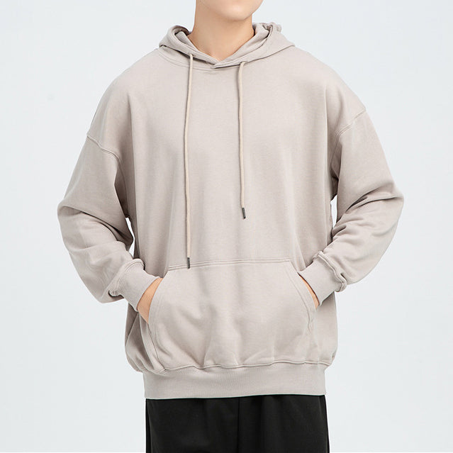 Unisex Oversized Hoodie Heavyweight Cotton Thick Plain Hooded Sweatshirt Jumper