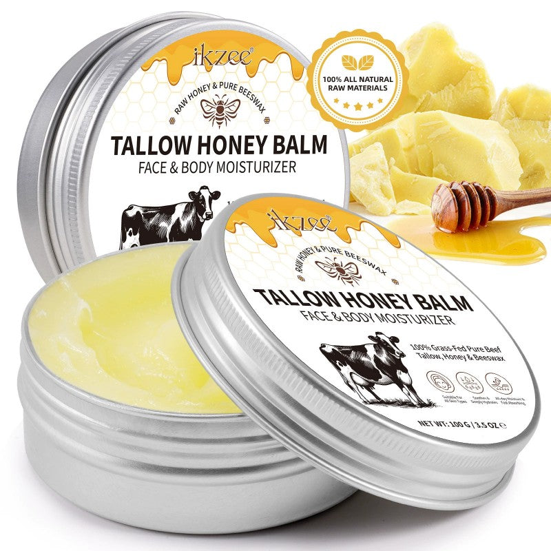 Tallow Honey Butter Balm Moisturizer Hydrating Cream for Skin Face Body
