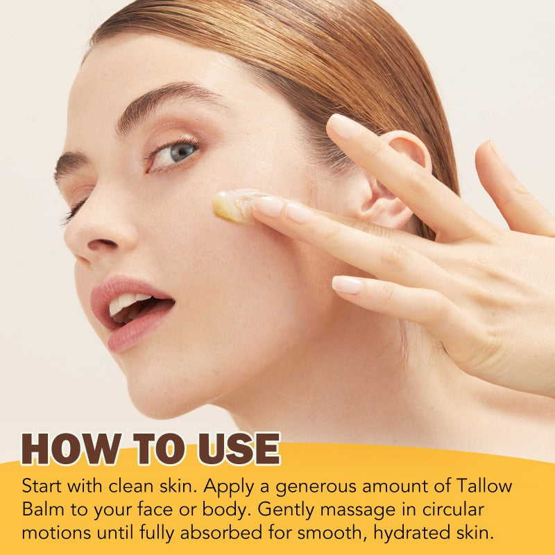 Tallow Honey Butter Balm Moisturizer Hydrating Cream for Skin Face Body