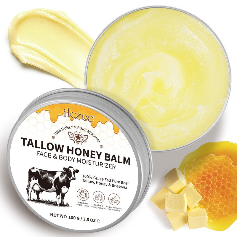Tallow Honey Butter Balm Moisturizer Hydrating Cream for Skin Face Body
