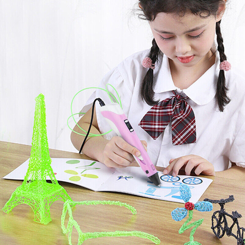 Kids 3D Printing Pen Set ABS PLA Filament Children's DIY Gift Toys