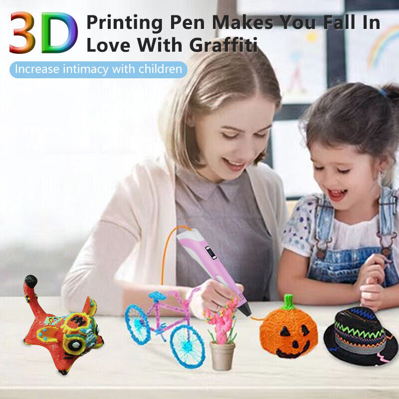 Kids 3D Printing Pen Set ABS PLA Filament Children's DIY Gift Toys