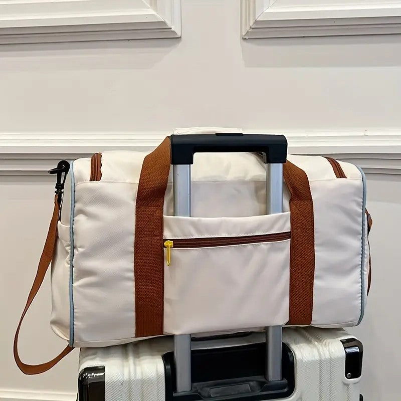 Large Capacity Oxford Cloth Sports Duffel Bag with Adjustable Shoulder Strap