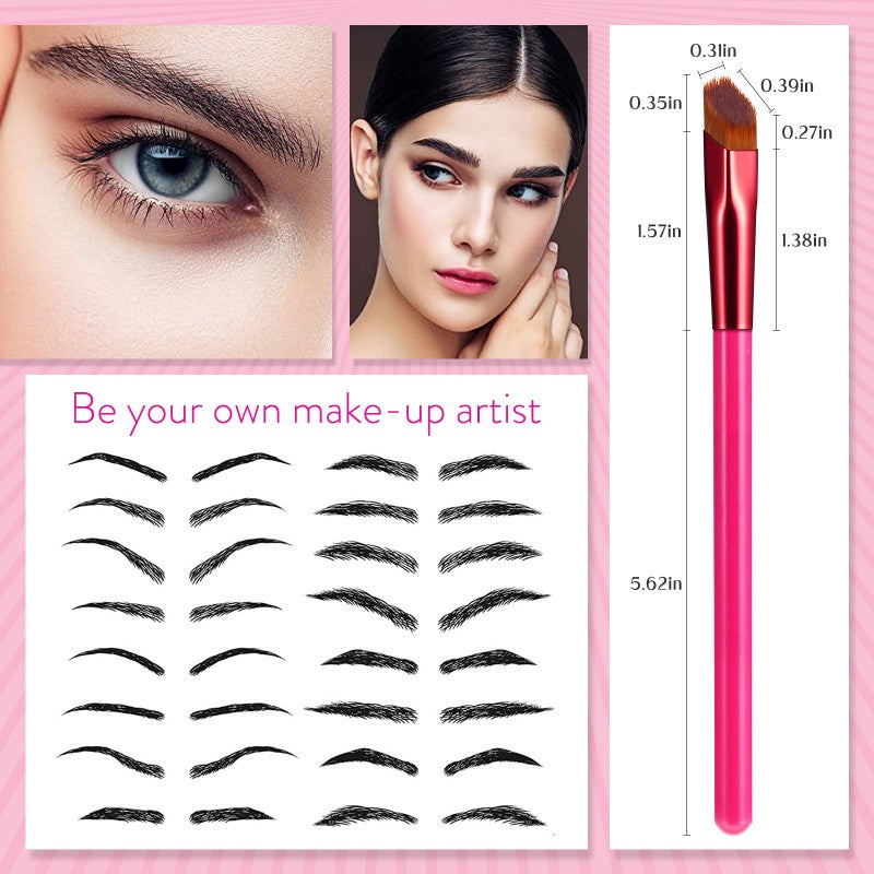 4D Hair Stroke Brow Stamp Eyebrow Makeup Brush – Precision Brow & Makeup Tool