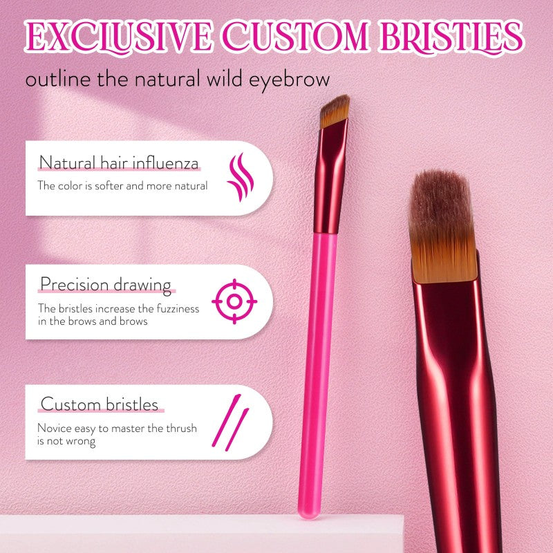 4D Hair Stroke Brow Stamp Eyebrow Makeup Brush – Precision Brow & Makeup Tool