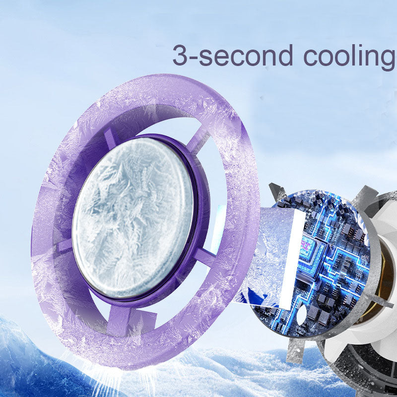Portable Handheld Fan Rechargeable 100 Speeds Turbo Ice Cooling Fan Personal Mini