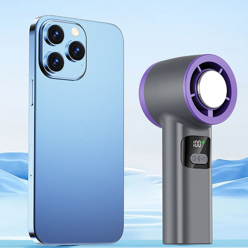 Portable Handheld Fan Rechargeable 100 Speeds Turbo Ice Cooling Fan Personal Mini