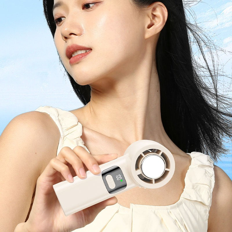 Portable Handheld Fan Rechargeable 100 Speeds Turbo Ice Cooling Fan Personal Mini