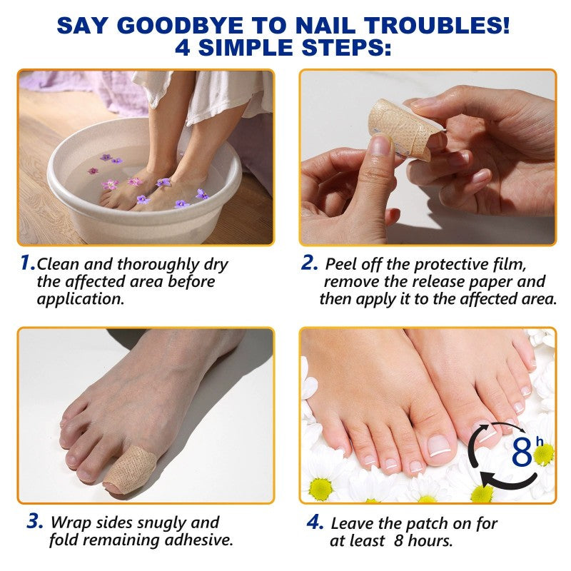 32 Pcs Nail Toenail Treatment Repair Patches Pads