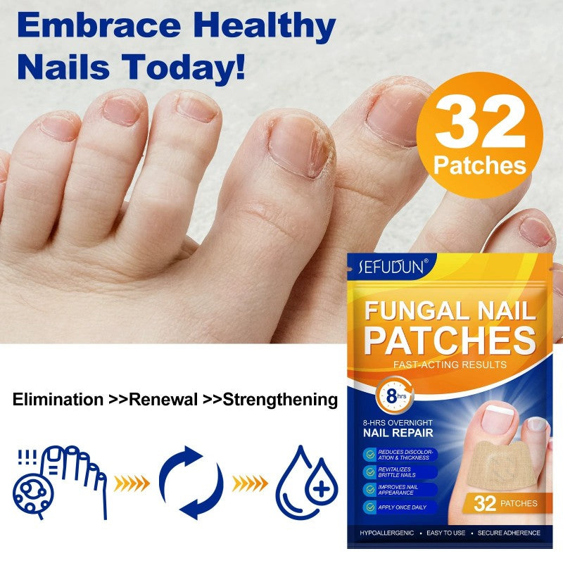 32 Pcs Nail Toenail Treatment Repair Patches Pads