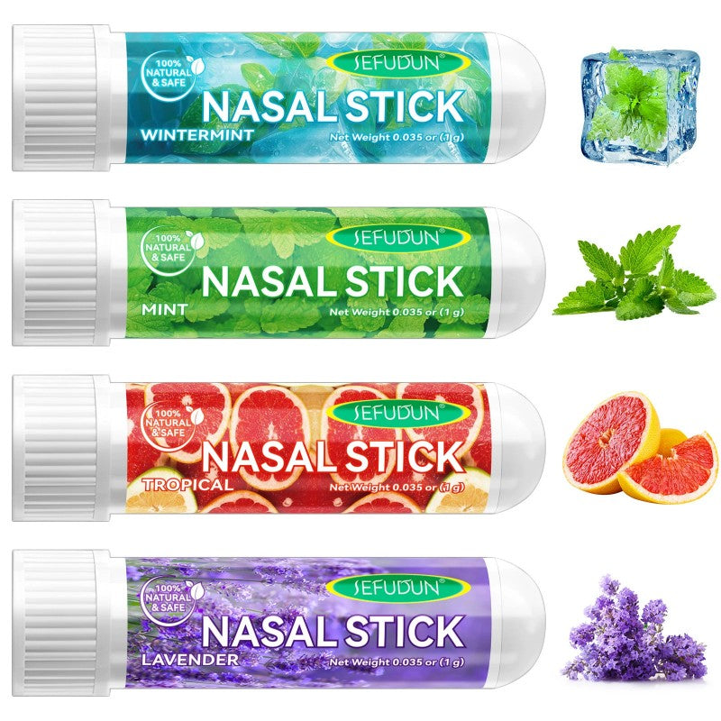 4X Nasal Stick Inhaler Mixed Nasal Stick Set Enhances Focus Breathing