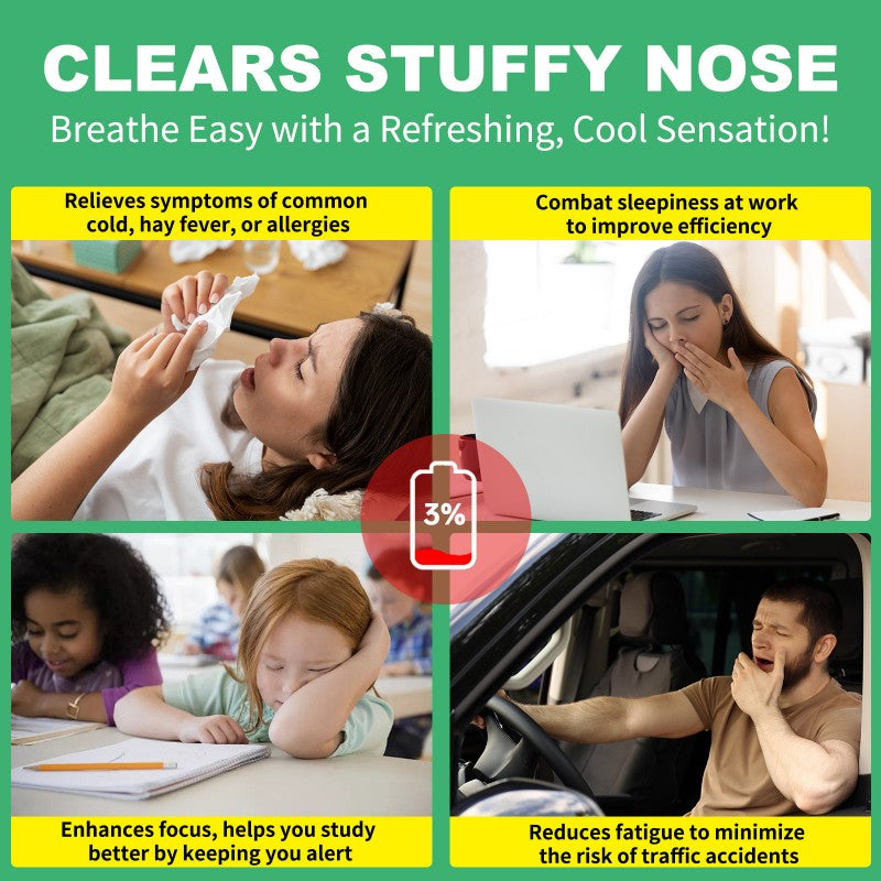 4X Nasal Stick Inhaler Mixed Nasal Stick Set Enhances Focus Breathing