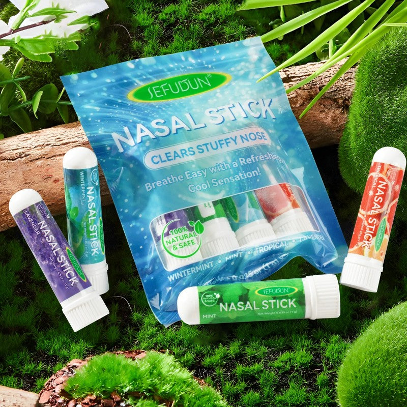 4X Nasal Stick Inhaler Mixed Nasal Stick Set Enhances Focus Breathing