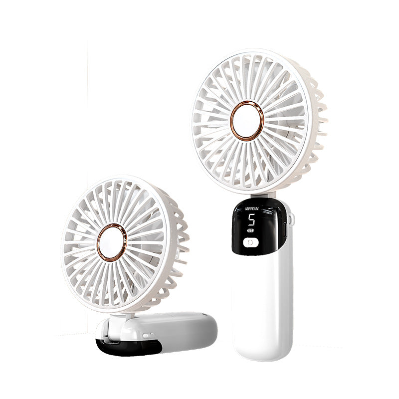 USB Handheld Mini Fan Foldable Neck Hanging Fans 5 Speed USB Rechargeable