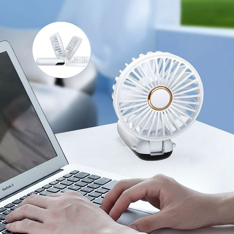 USB Handheld Mini Fan Foldable Neck Hanging Fans 5 Speed USB Rechargeable