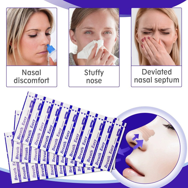 Anti-Snoring Devices Nasal-Strips for Breathing Nasal Congestion Relieve