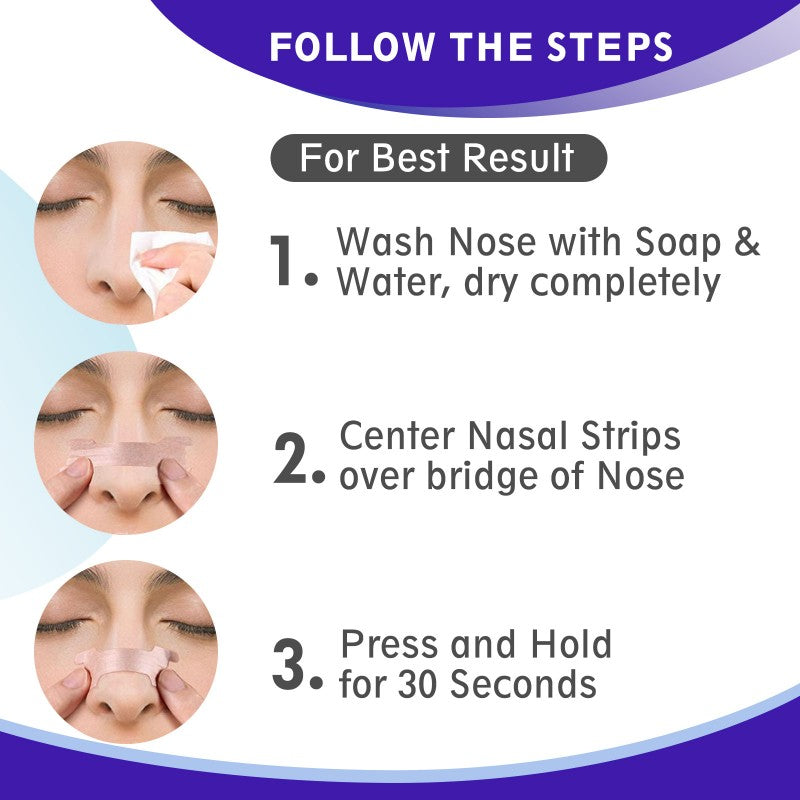 Anti-Snoring Devices Nasal-Strips for Breathing Nasal Congestion Relieve