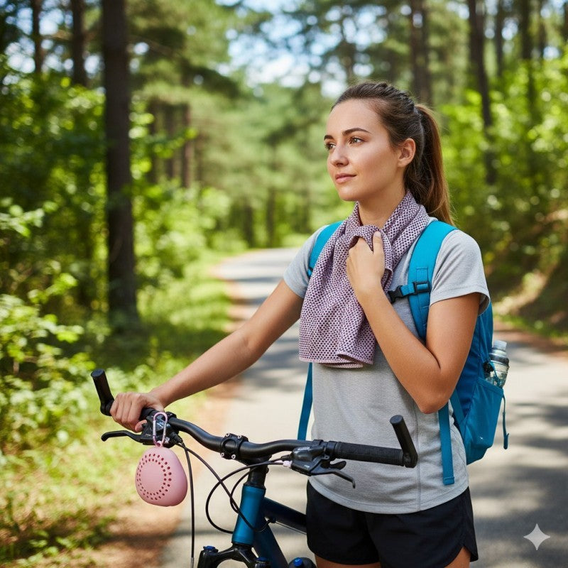 Outdoor Travel Quick-Drying Towel with Portable Silicone Case