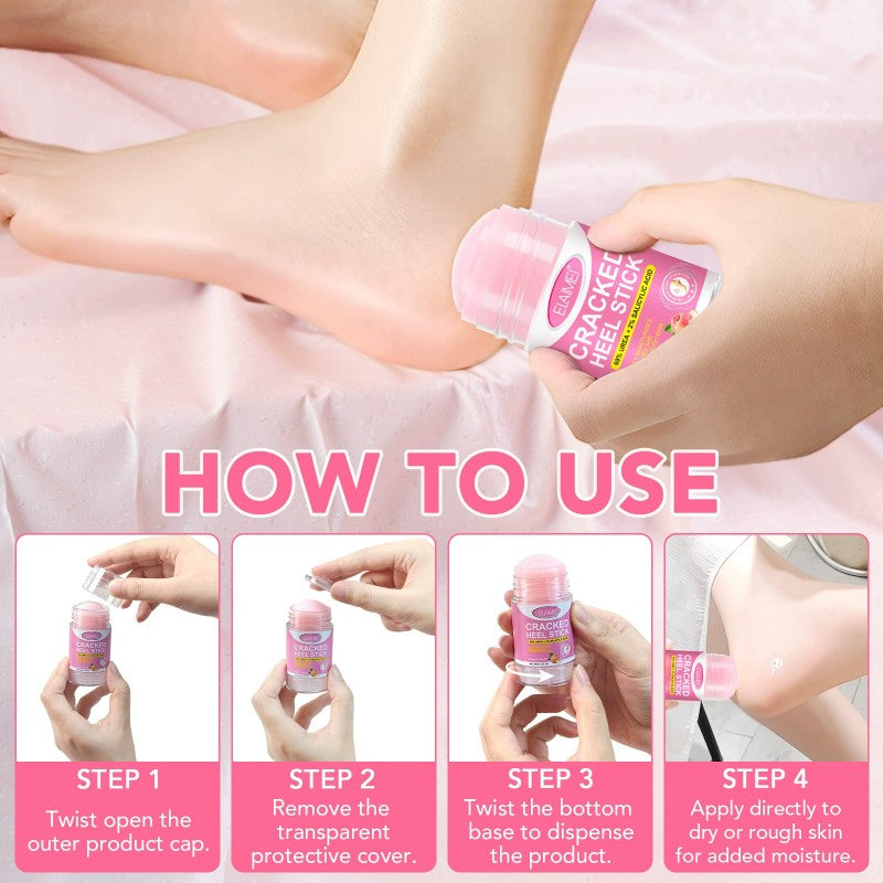 Peach Urea 60% Heel Balm Stick – Deep Repair for Cracked, Dry Heels