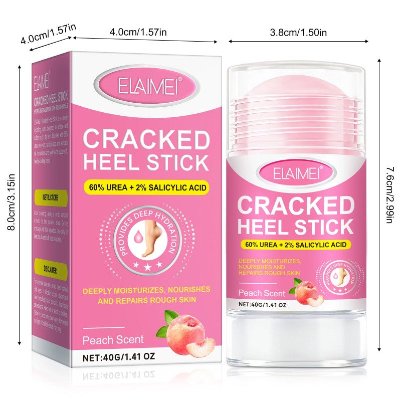 Peach Urea 60% Heel Balm Stick – Deep Repair for Cracked, Dry Heels