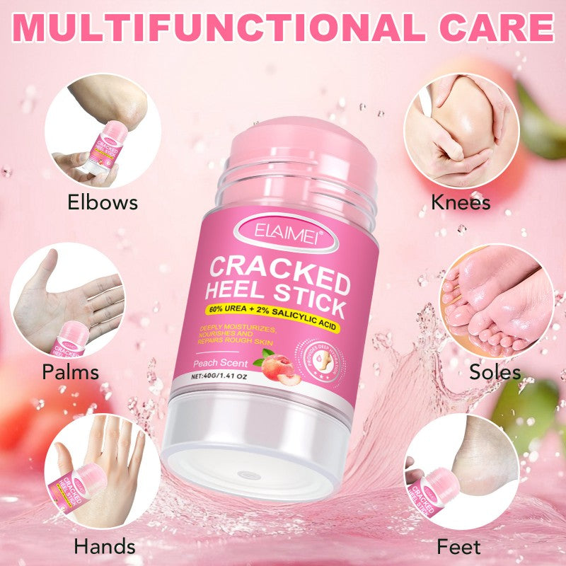 Peach Urea 60% Heel Balm Stick – Deep Repair for Cracked, Dry Heels