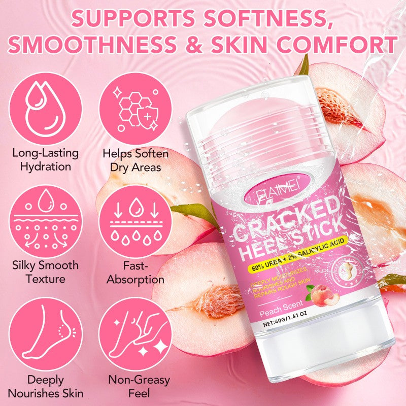 Peach Urea 60% Heel Balm Stick – Deep Repair for Cracked, Dry Heels
