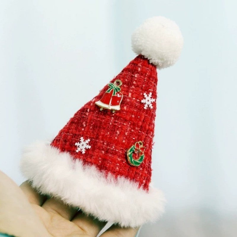 Pet Costume Set Santa Hat and Cloak for Cats Small Dogs Pet Christmas Outfit
