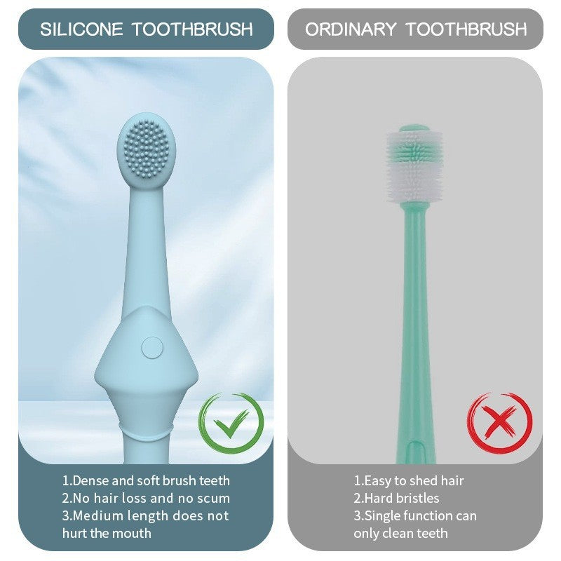 2 pcs pet toothbrush cat and dog oral cleaning toothbrush beauty teeth cleaning
