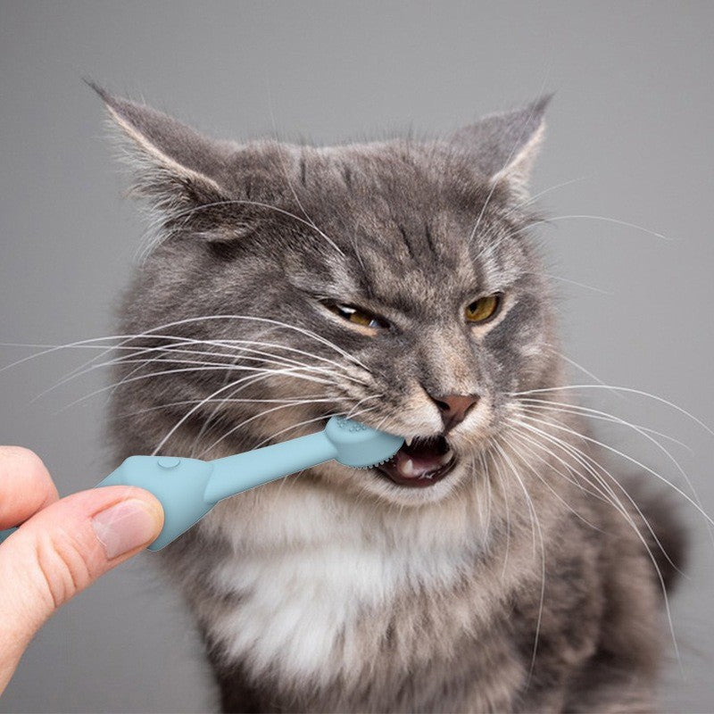 2 pcs pet toothbrush cat and dog oral cleaning toothbrush beauty teeth cleaning