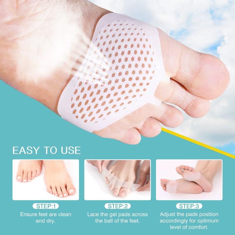 Reusable Gel Soft Foot Pads – Cushion Comfort & Pain Relief
