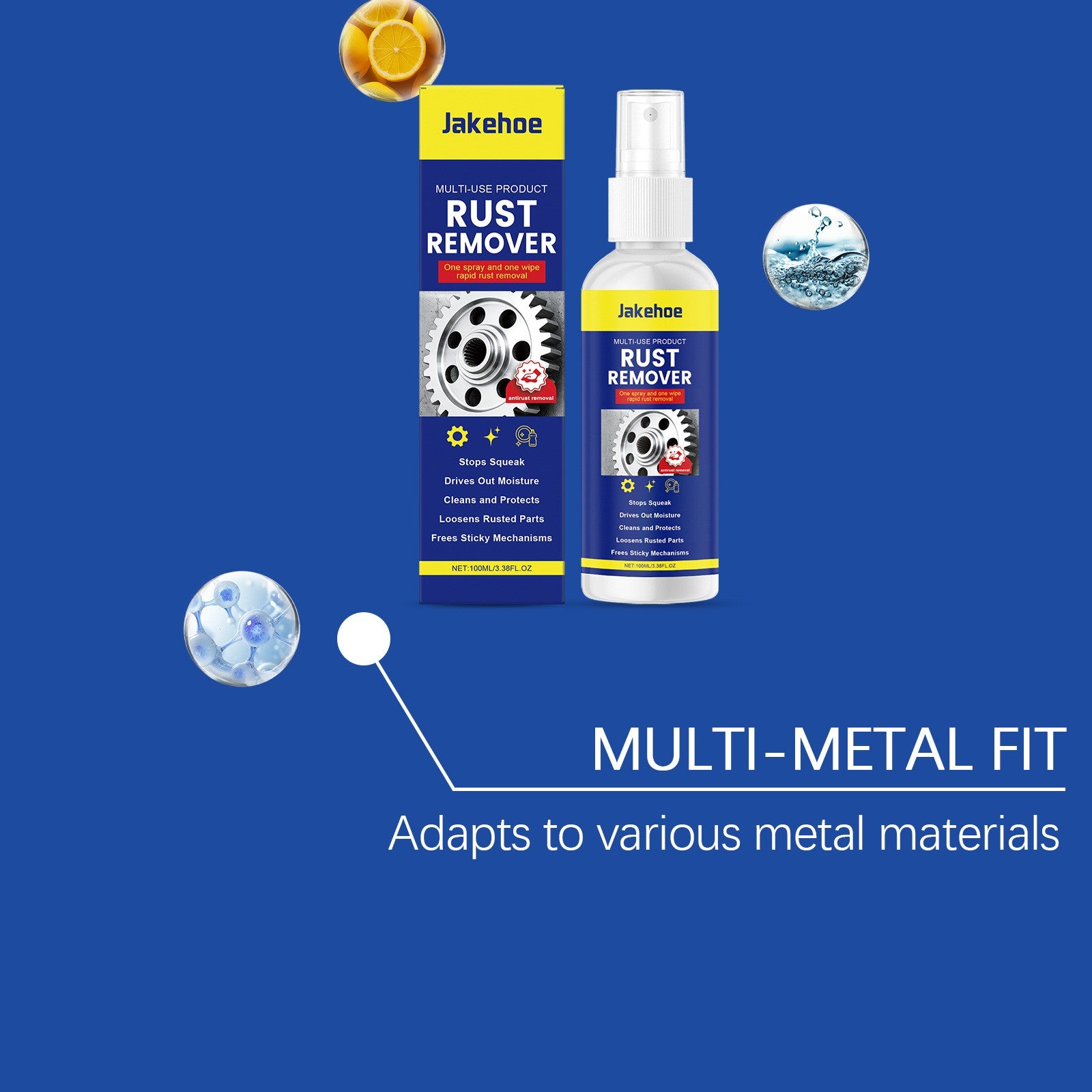 Strong Rust Remover, Powerful Rust Remover Spray for Cars,Car Rust Rem ...