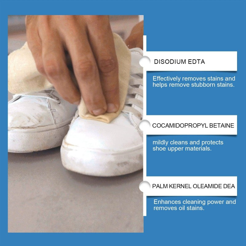 Shoe Cleaner Kit Foam Cleaning Stain Removal Multifunctional Home Supplies