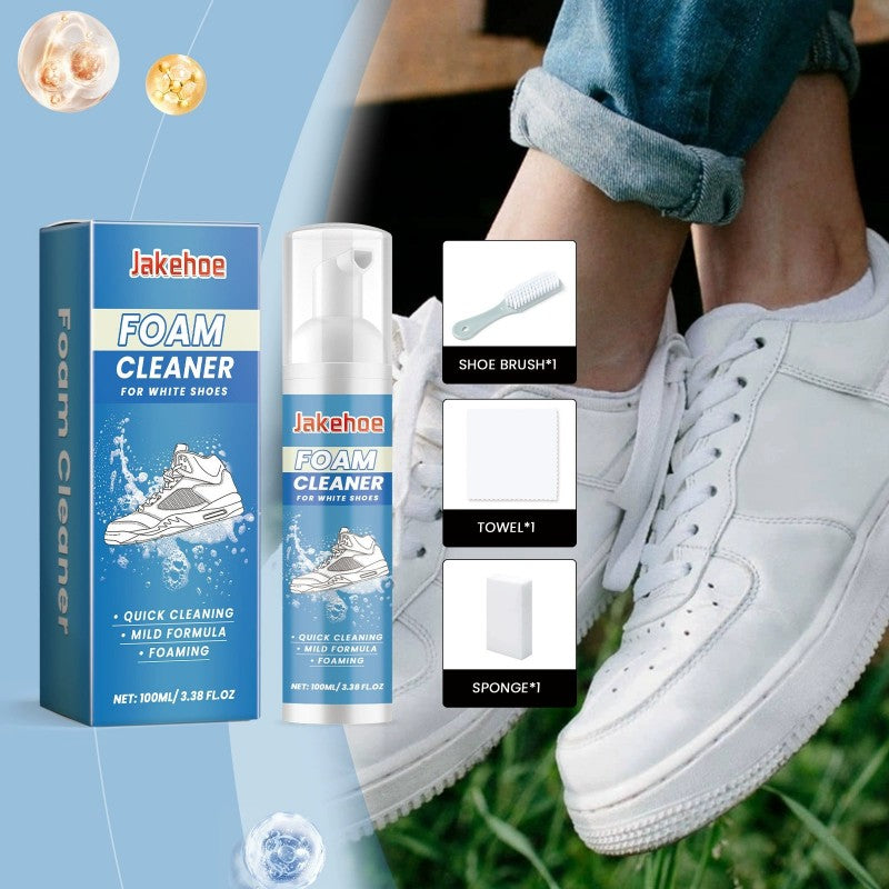 Shoe Cleaner Kit Foam Cleaning Stain Removal Multifunctional Home Supplies