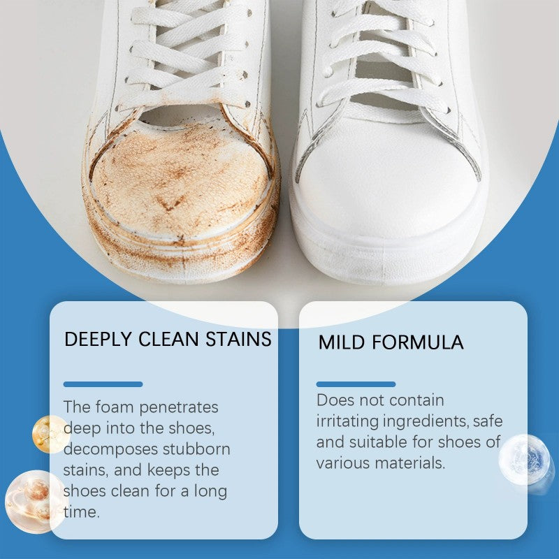 Shoe Cleaner Kit Foam Cleaning Stain Removal Multifunctional Home Supplies