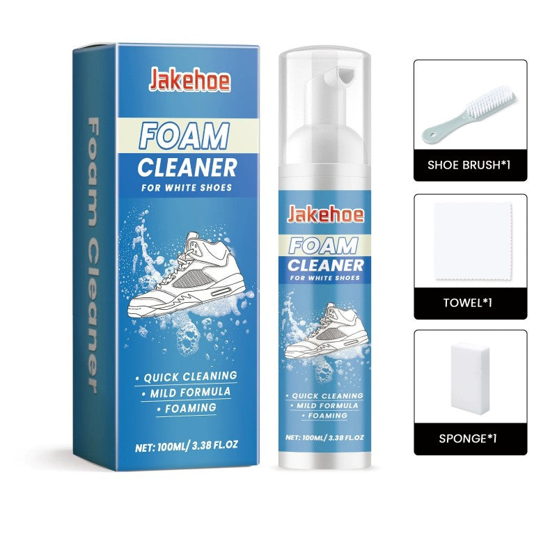 Shoe Cleaner Kit Foam Cleaning Stain Removal Multifunctional Home Supplies