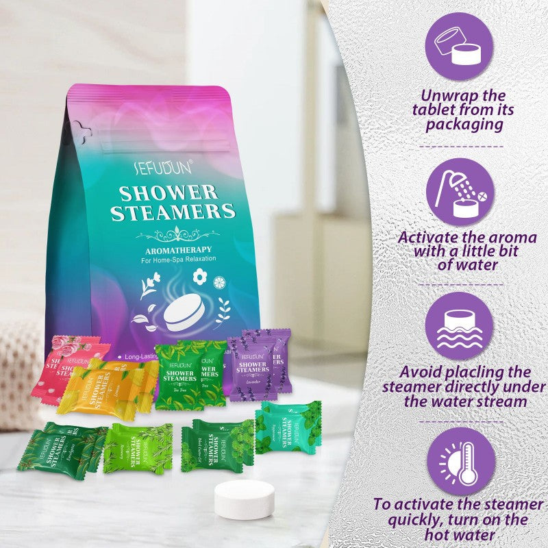 Shower Steamers Aromatherapy 8 Natural Scented Shower Tablets