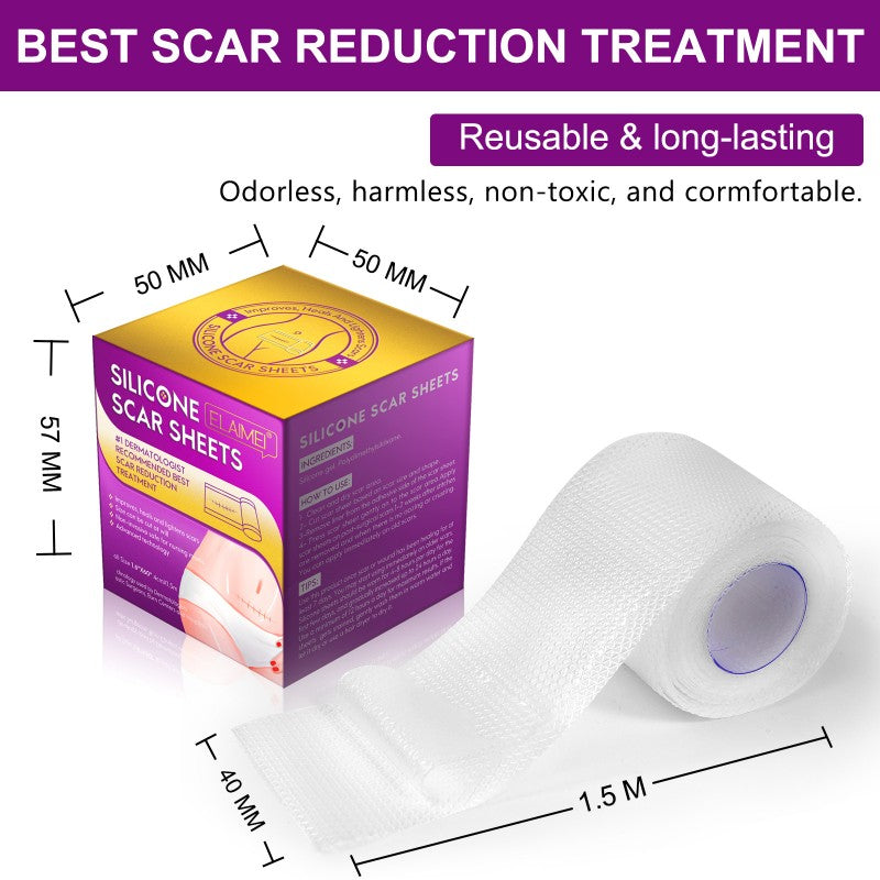 Invisible Medical Grade Scar Silicone Strips Scar Tape Patches Sheets